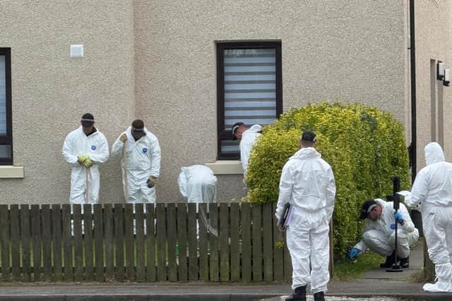 The police forensics team at the scene in Armadale on Sunday, September 13.