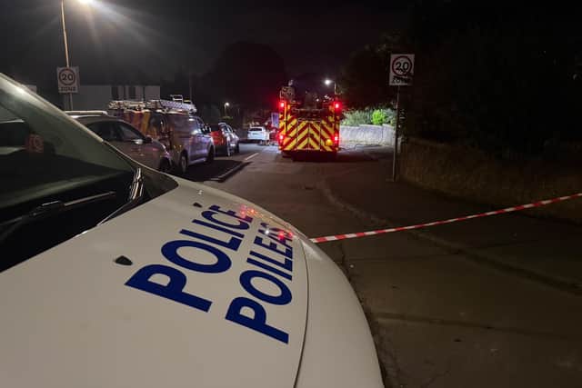 The fire service left Wotherspoon Crescent in Armadale last night shortly before midnight.