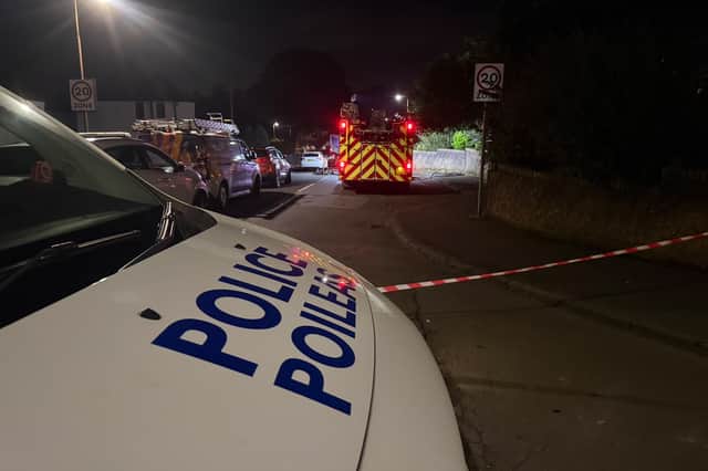 The fire service left the scene in Armadale last night shortly before midnight.