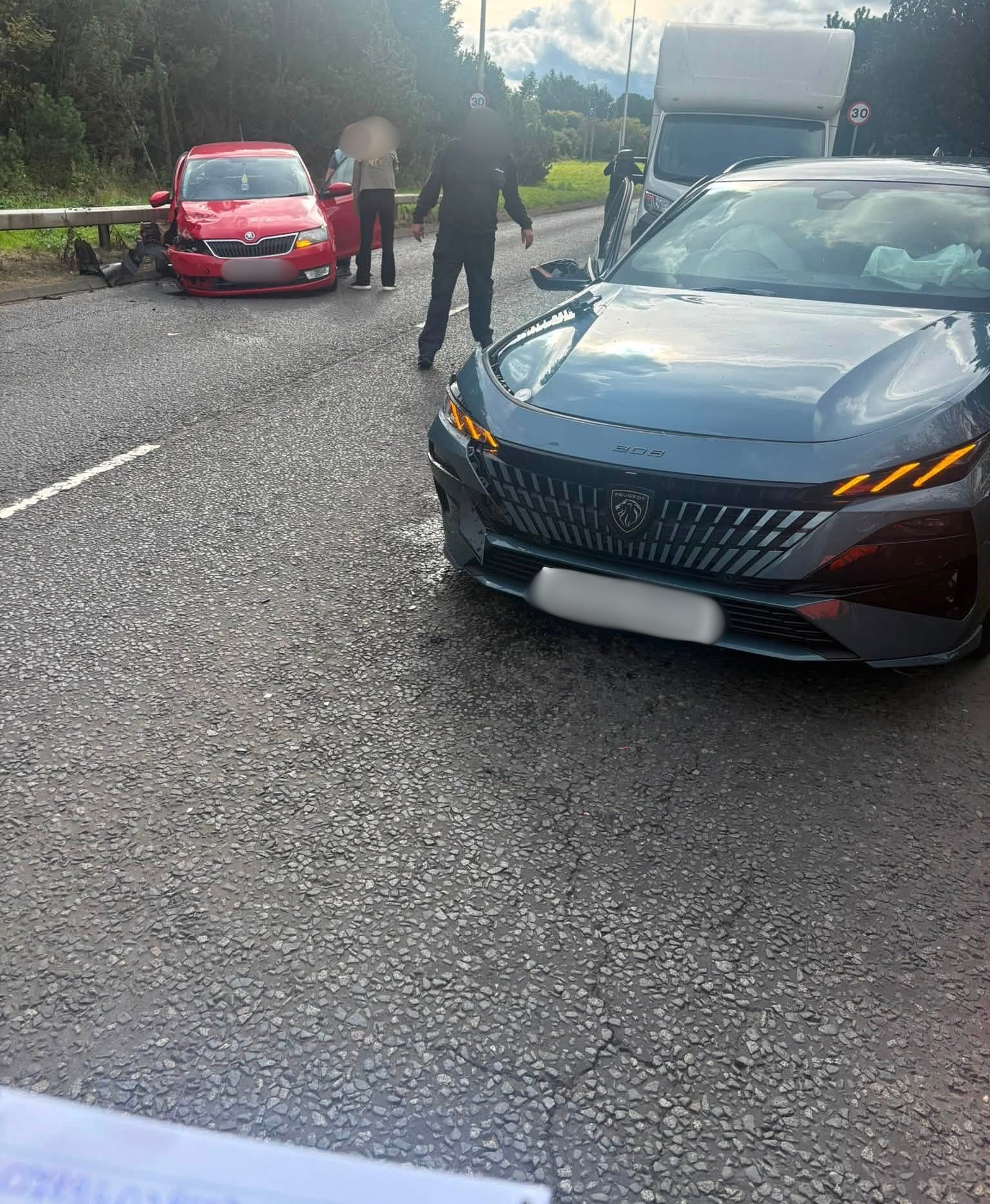West Lothian road closed as emergency services attend multi-vehicle crash