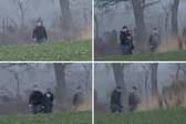 Police Scotland are hunting for three men who they wish to speak to in relation to two wilful fire-raising incident in Glasgow and East Lothian. 