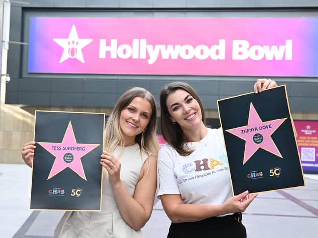 The walk of frame will spend two months outside the new Holywood Bowl before being permanently installed inside the shopping centre