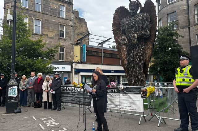 Knife Angel statue leaves Leith after striking Edinburgh visit