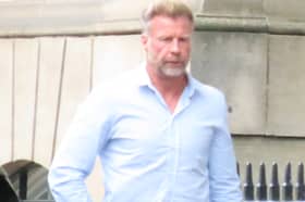 Midlothian builder Aaron Cummings pictured outside Edinburgh Sheriff Court.
