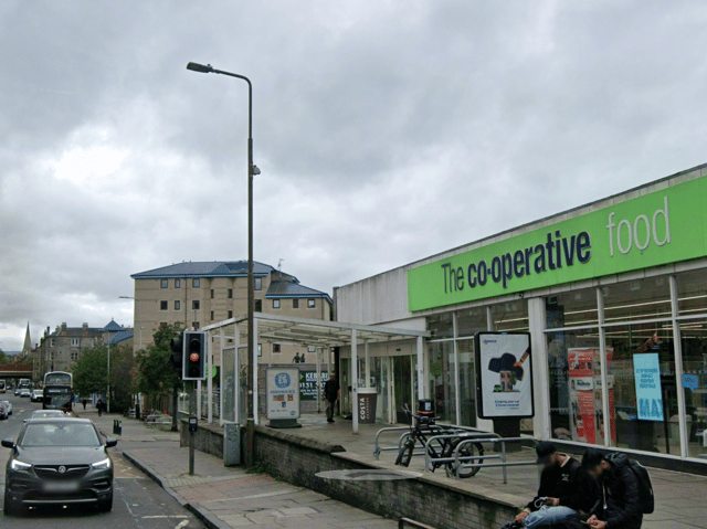 The alleged incident occurred near the Co-op Food store on Dalry Road 
