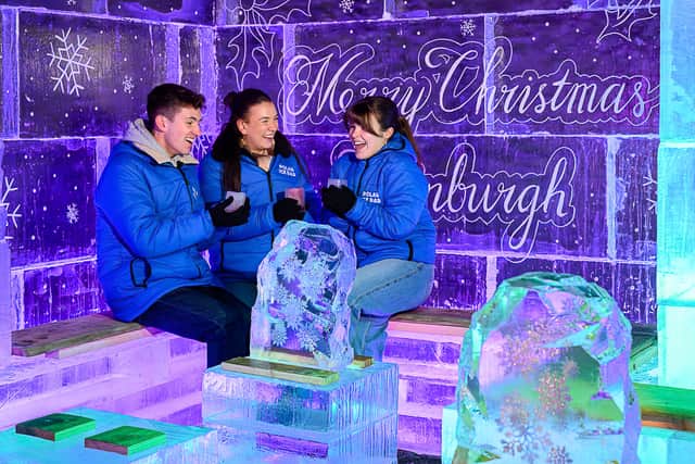 Tickets to the Polar Ice Bar include a complimentary drink, as well as a jacket and gloves to use during the visit.