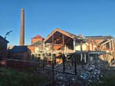 Much of the listed brewery will remain as work begins to tear down the newer buildings
