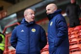 Former Scotland U17s Head Coach Brian McLaughlin (R) 