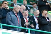 Aberdeen Chairman Dave Cormack (L) and new Aberdeen CEO Adrian Bevington 
