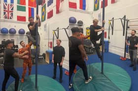 As Martin and Phil explore Las Vegas together, they discover some of the entertainment on the city's famous Strip and join the cast behind the scenes at Cirque du Soleil, pictured.