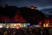 Edinburgh Diwali celebrations in 2025,  at Ross Bandstand, in the shadows of Edinburgh Castle.