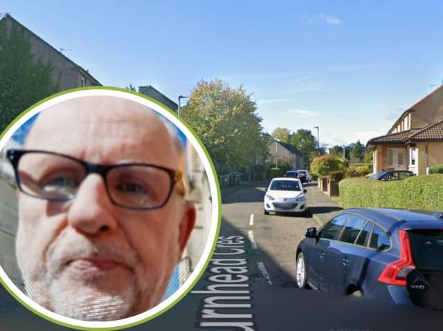 James Bryson, known as Jim, was last seen in Burnhead Crescent around 6.50am on Sunday.