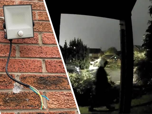 Power to the home was cut off as thieves ransacked the home