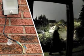 Power to the home was cut off as thieves ransacked the home