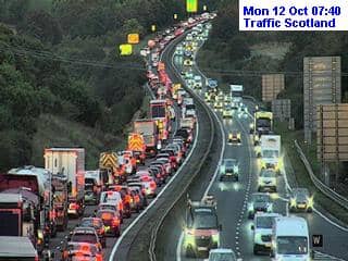 Traffic had backed up to the Straiton Junction