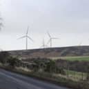 Artist impression of wind turbines at Newland Hill, near Gifford
