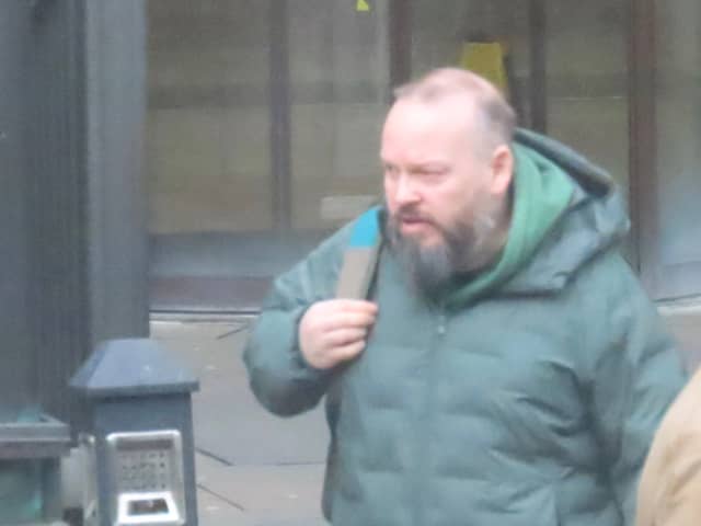 Calum MacFadyen, pictured outside Edinburgh Sheriff Court.
