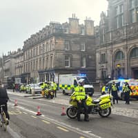 Emergency services race to incident on George IV Bridge in Edinburgh's Old Town