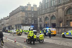 Emergency services have responded to an ongoing incident on George IV Bridge in Edinburgh's Old Town. 