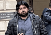 Muddasier Hussain, from Oldham, pictured outside Edinburgh Sheriff Court.