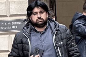 Muddasier Hussain, from Oldham, pictured outside Edinburgh Sheriff Court.