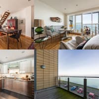 Spectacular Edinburgh two-bedroom waterfront duplex apartment with views of the Forth Bridges
