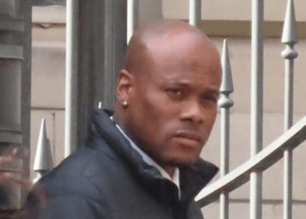 Former soldier Lamar Lewis pictured outside Edinburgh Sheriff Court.