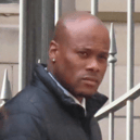 Former soldier Lamar Lewis pictured outside Edinburgh Sheriff Court.