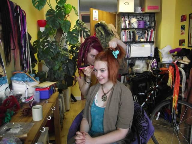 ‘The Dread Doctor’ in action at the Catwalk Show held at St Margaret’s House in 2013