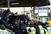 Supporters clashed with police at Tannadice on October 10.