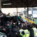 Supporters clashed with police at Tannadice on October 10.