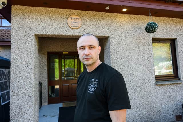 Mr Roncero launched the Hope House addiction recovery facility through his charity Steps To Hope in Broxburn in 2024.
