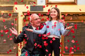 Poppyscotland beneficiary Rev. Peter Meager with youngest volunteer Ava Mitchell age 11