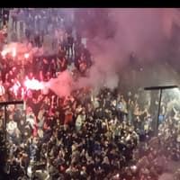 Hearts' European opponents send a warning as Trabzonspor fans party in the street after Besiktas win