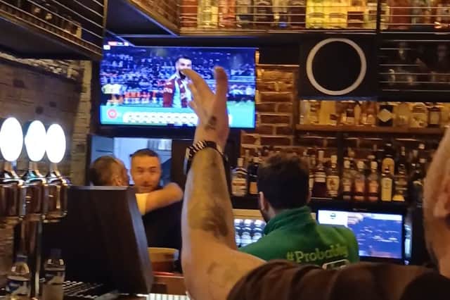Trabzonspor fans in bar