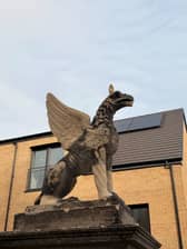 Two historic Griffin sculptures have been restored 