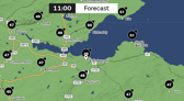 Tuesday’s yellow warning forecast 
