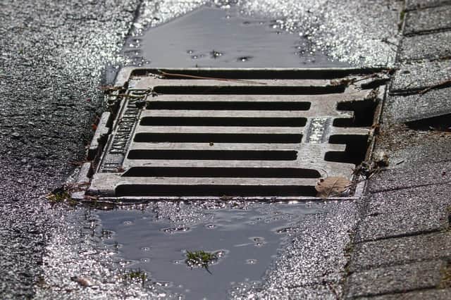 Wet and blustery weather have left some gully's around the city clogged