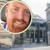 Thomas Morrison, pictured inset, left victim Ryan Wain bloodied and unconscious and suffering from a fractured skull when the pair clashed in the street outside a pub.
