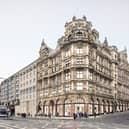 View of The Jenners Building from the corner of Princes Street and South St David Street