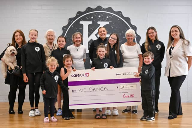 Lauder Lodge presents KIC Dance Company with £500

