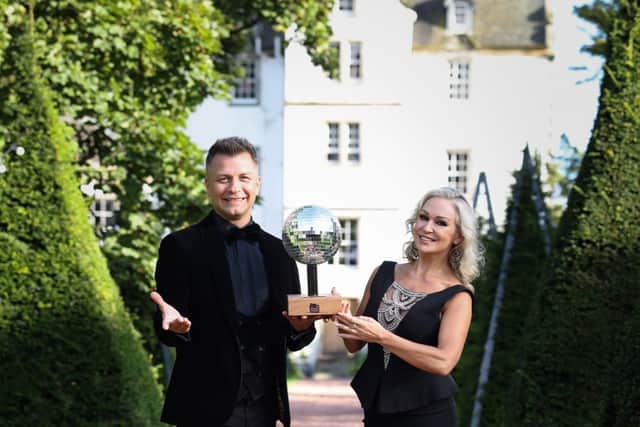 Strictly stars Pasha Kovalev and Kristina Rihanoff added a touch of sparkle to the Strictly for Hope Gala Ball at Prestonfield House