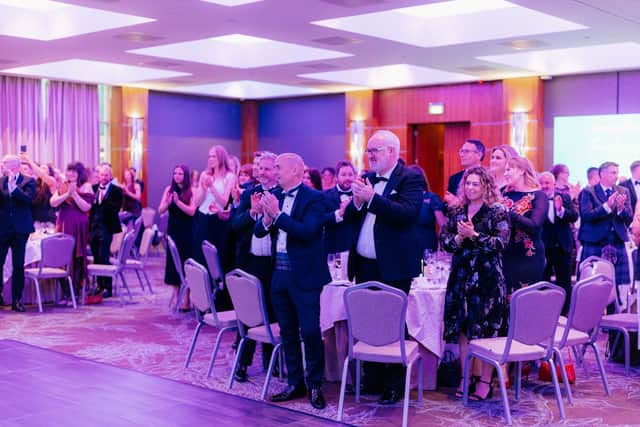 Attendees of the gala dinner
