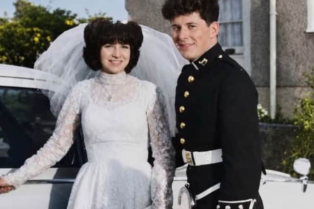 Ronald and Rosalind Bell on their wedding day in 1966.