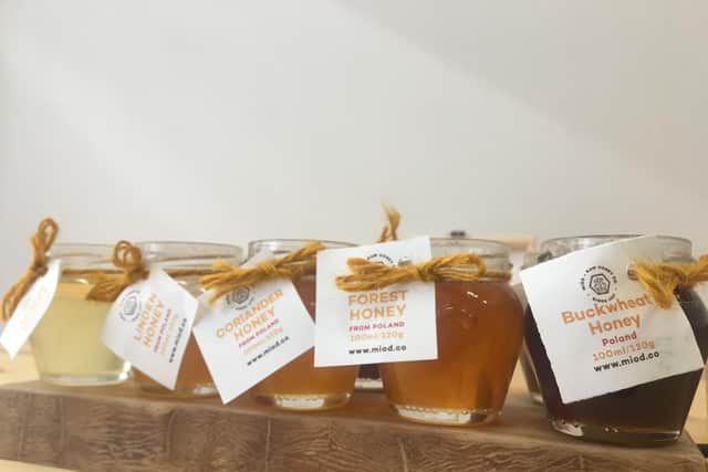 A range of flavoured honey will be sold.