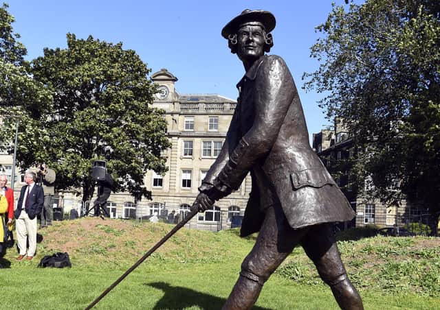 A bronze statue of John Rattray, the man responsible for signing the original
rules of golf, at Leith Links (Picture: Lisa Ferguson)
