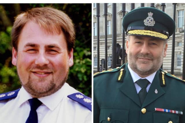 Mike Herriot, District Ambulance Officer for West Lothian, was the first paramedic to assess survivor Martin Baptie from the bed where he had been buried alive under a pile of rubble.Pictures show him then and now.