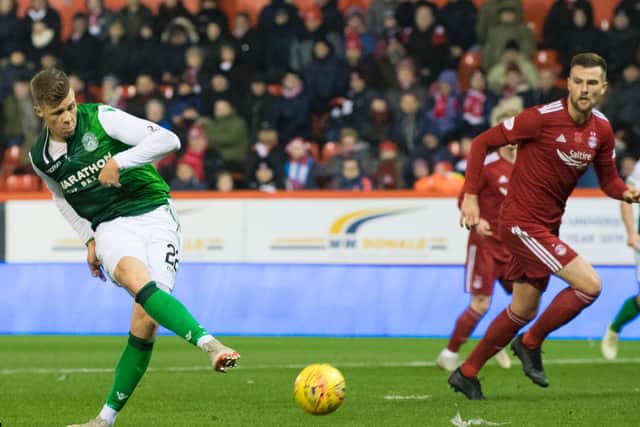 Hibs lost 1-0 to Aberdeen in their last visit to Pittodrie. Picture: SNS