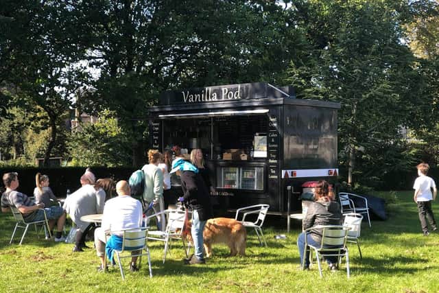 The Vanilla Pod when it was open in Leith Links