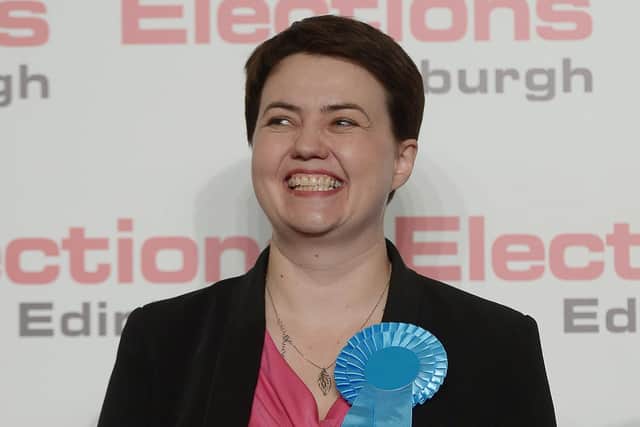 Beaming: Ruth Davidson took the Edinburgh Central seat at the 2016 Scottish election